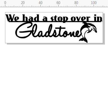 We had a stopover in Gladstone 110 x 35mm  pack of 10